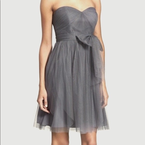 Jenny Yoo Wren Dress in Shadow Gray, Size 4 - Picture 1 of 7